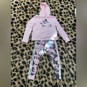 adidas leggings and jumper set